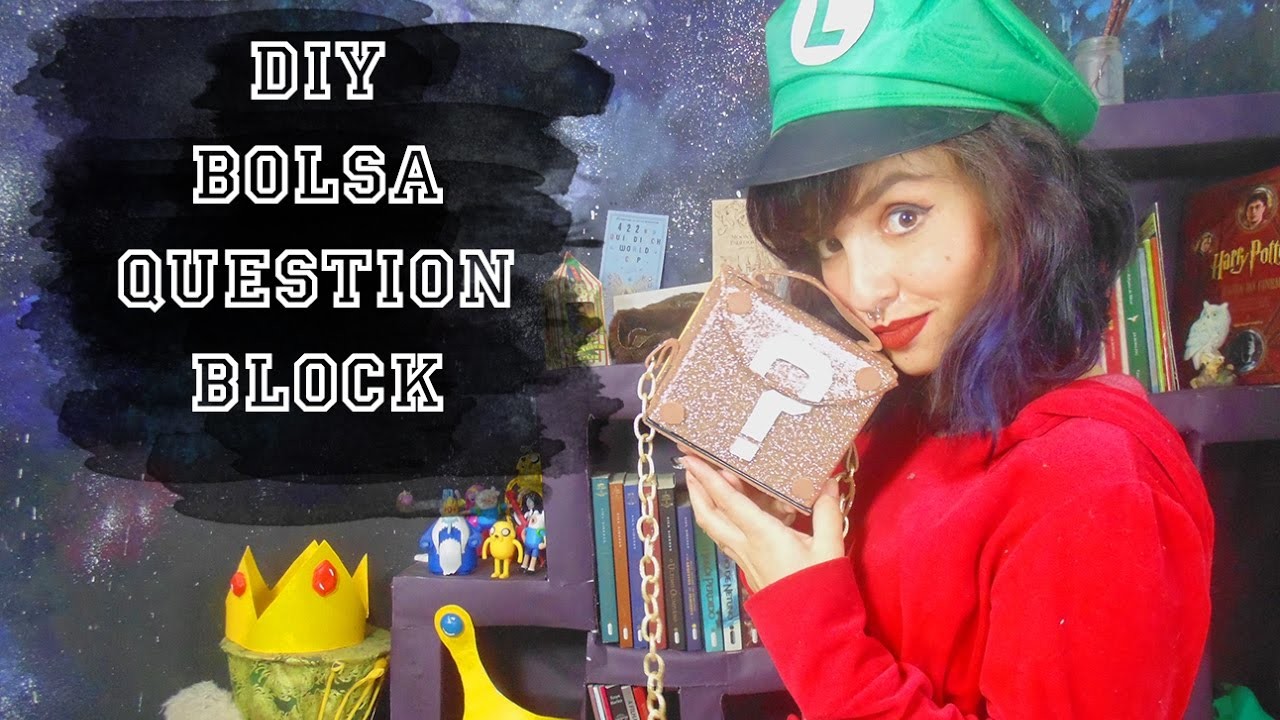 DIY - Bolsa Question Block - DIY Games Antigos | Suelen Candeu