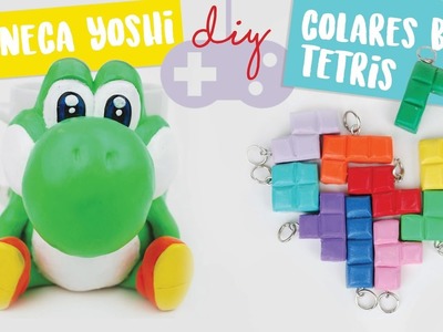DIY: Caneca Yoshi e Colar Tetris da Amizade! Por Isabelle Verona | #DIYGamesAntigos