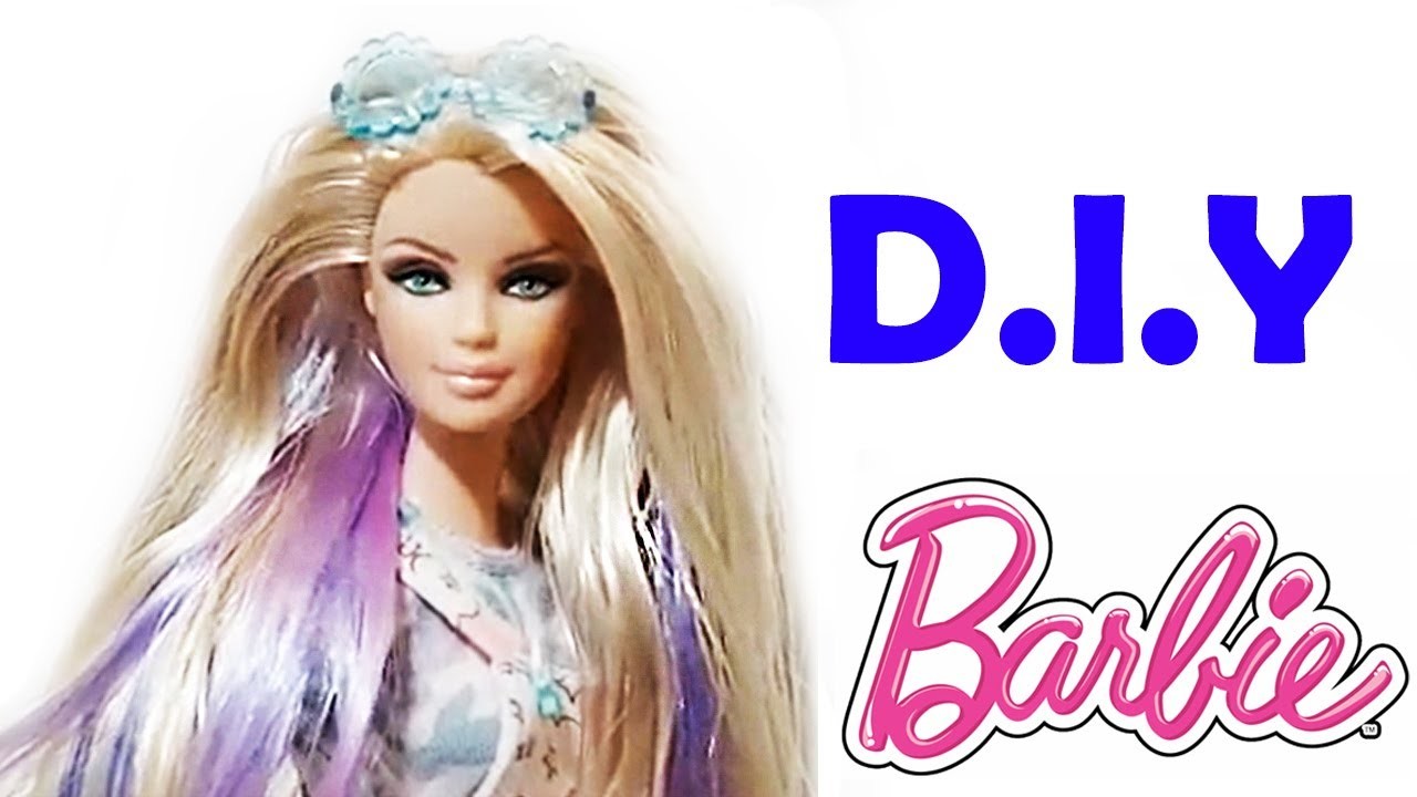 DIY Como fazer aplique de cabelo para sua Barbie
