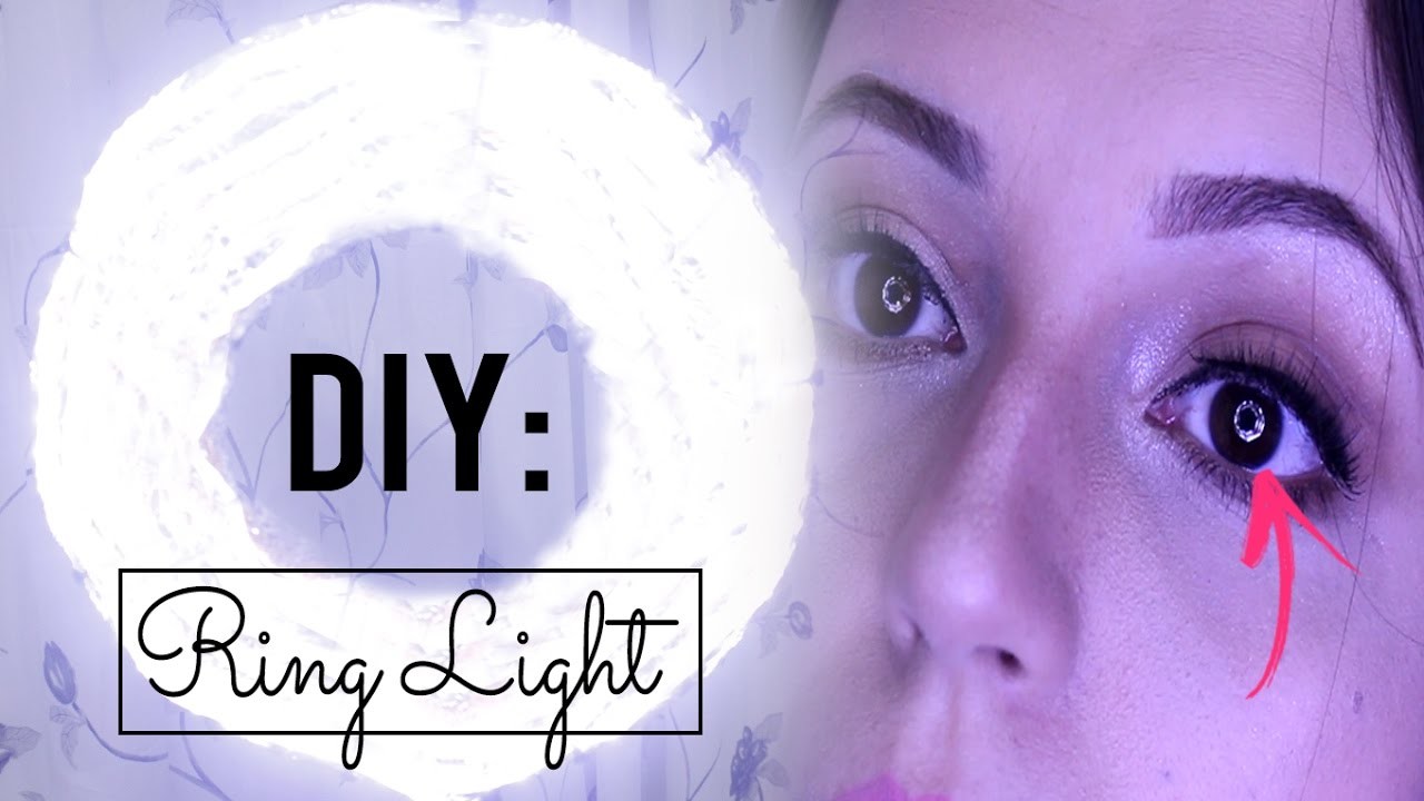 DIY: Iluminação para Vídeos | Ring Light | Anel de Luz | Efeito circular nos olhos - Paula Borges