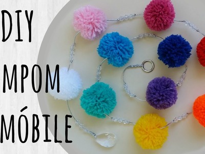 DIY Pompom de lã e Móbile de Pompons