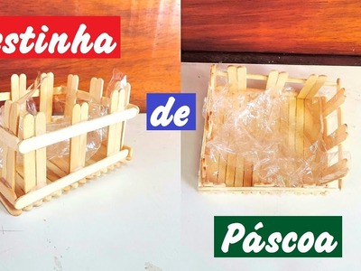 DIY - Cestinha de Páscoa com palito de picolé!
