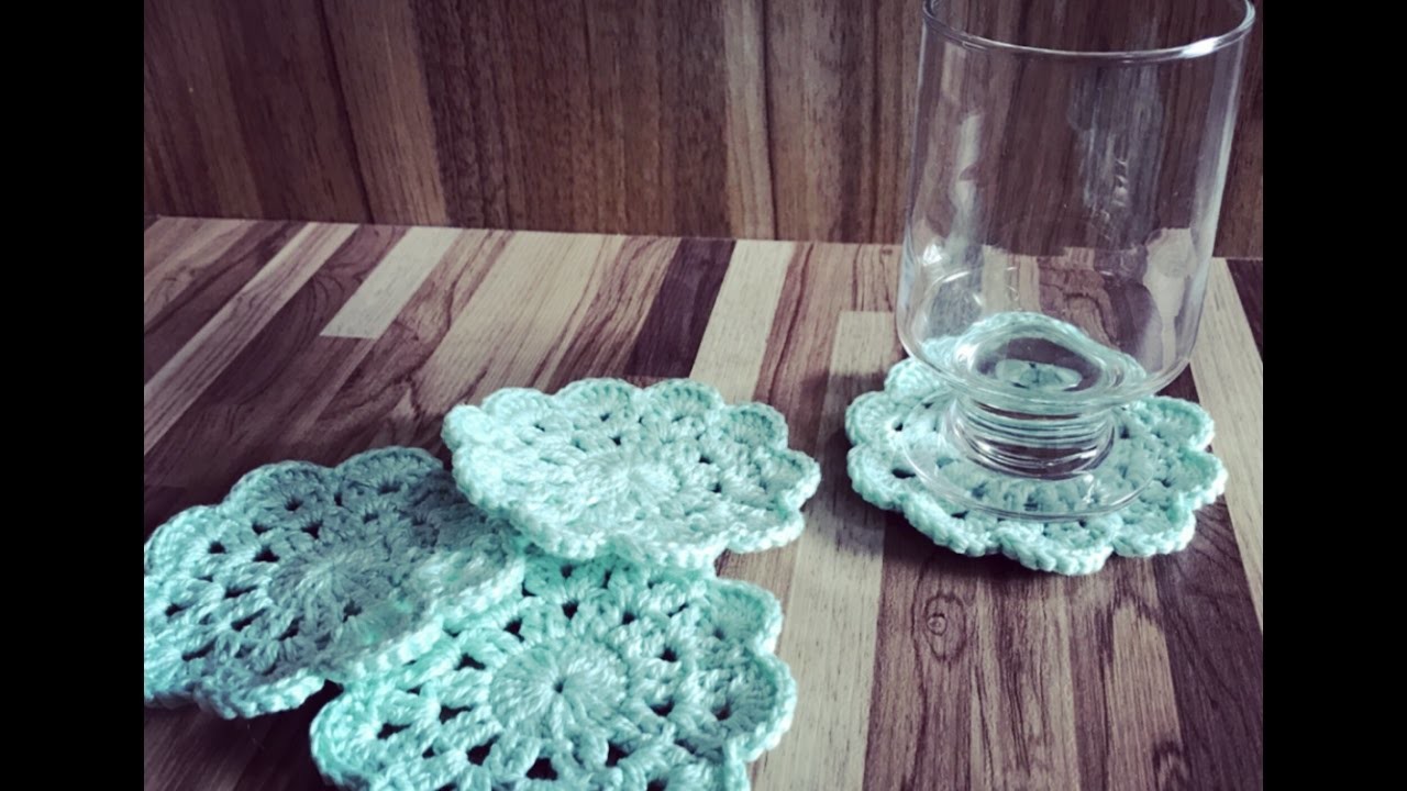 DIY - Como fazer PORTA-COPOS em crochê - "Bem facinho" =)