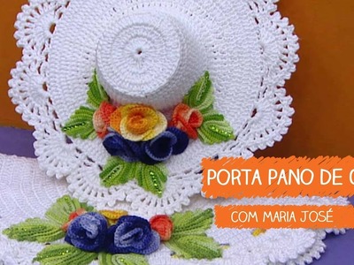Porta Pano de Copa - Maria José | Vitrine do Artesanato na TV - Gazeta