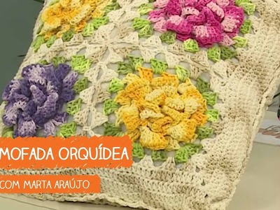 Almofada Orquídea em Crochê com Marta Araújo | Vitrine do Artesanato na TV - Rede Família