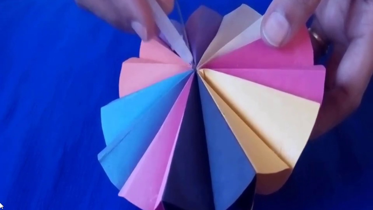 Como fazer papel guarda-chuva | Artesanato para crianças