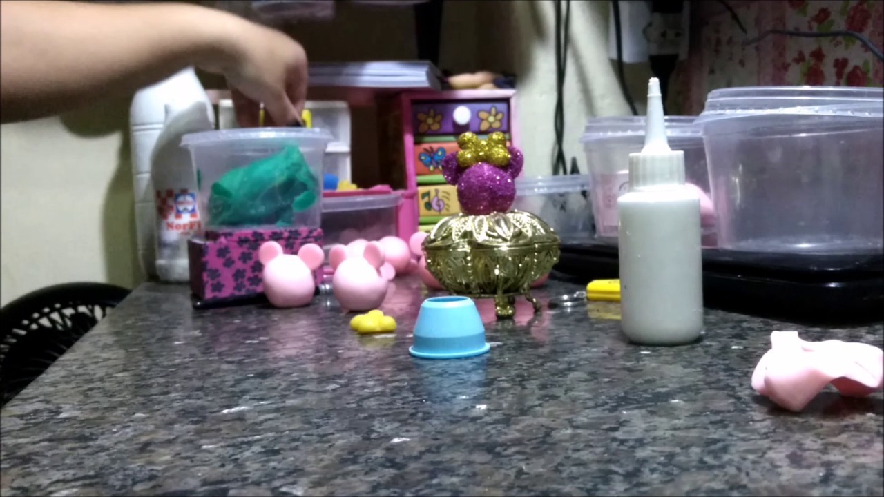 DIY Porta Joia Da Minnie Rosa com Dourado   #EDUARDAFAZ1ANINHO