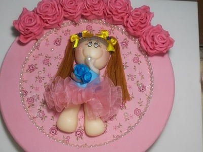 DIY - QUADRO DE ROSAS EM MDF E BONECA FOFUCHA - Doraeva Passo a Passo #VEDA12