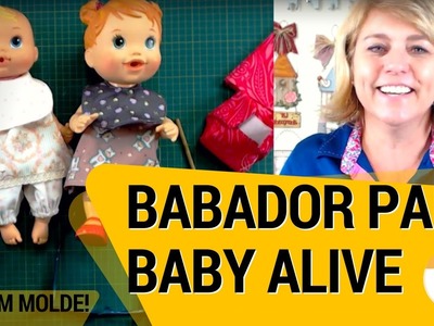 BABADOR PARA BONECA BABY ALIVE COM MOLDE GRÁTIS Drica TV