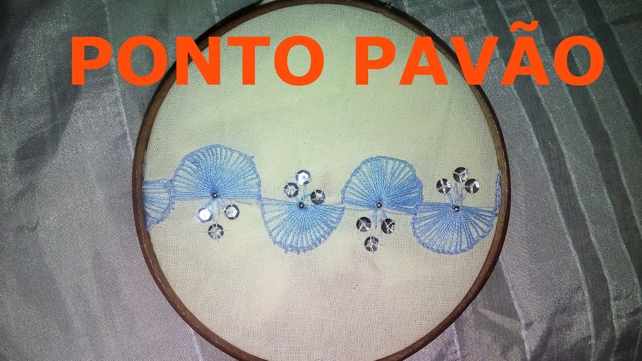 Bordados a Mão - Ponto Pavão - #passo a passo - DIY -Freehand Embroidery