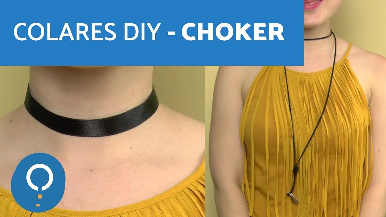 CHOKERS DIY - Colares caseiros para mulheres!