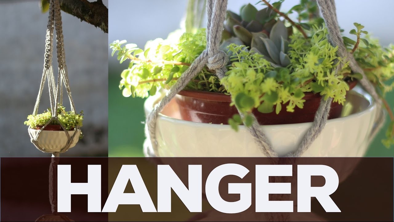 DIY Como fazer suporte de plantas em macramê | PLANT HANGER | Sabrina Olivetti