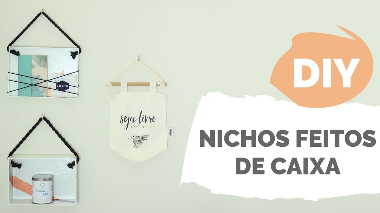 DIY | NICHO COM CAIXA DE MDF + CAIXA COSMO | Por GavetaMix