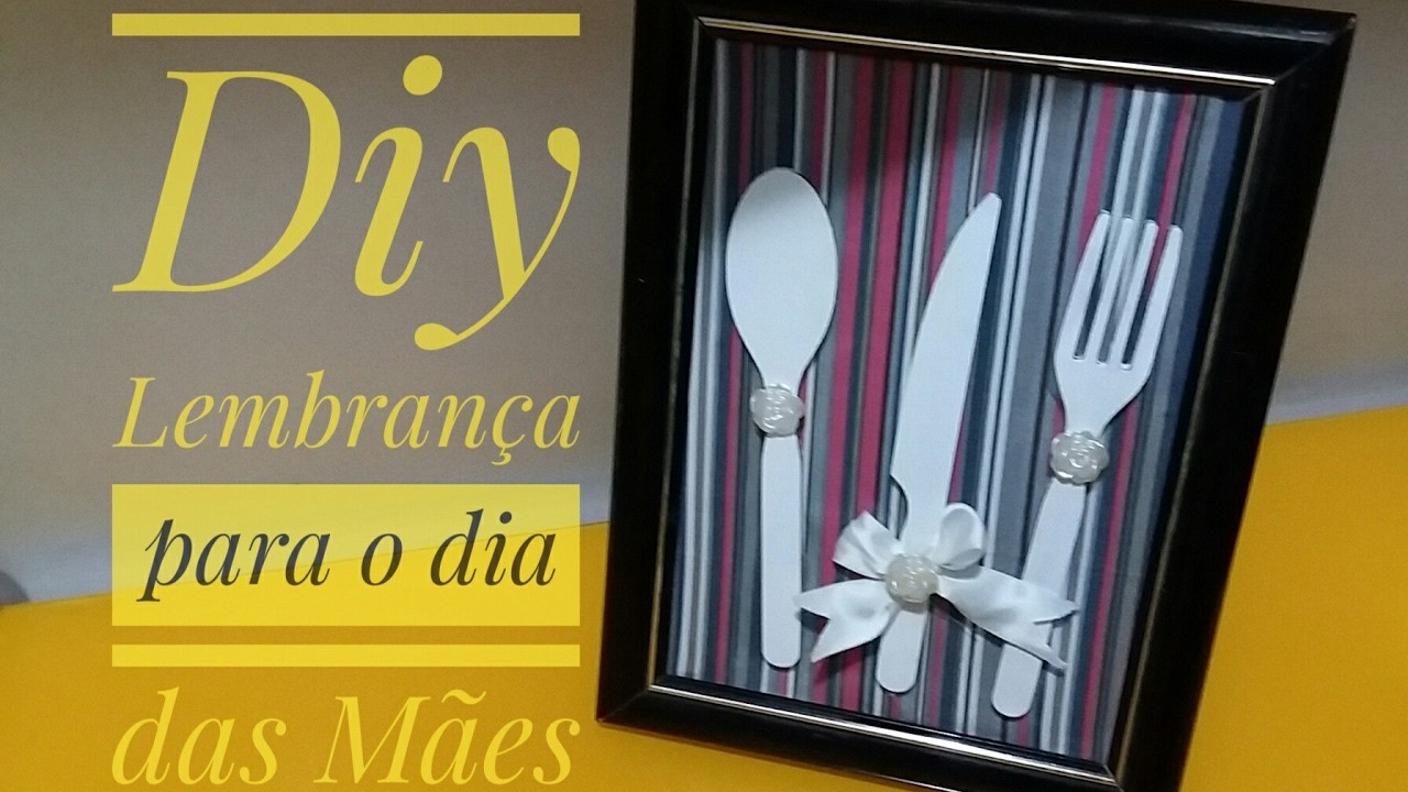 Quadro com porta retrato lembrança para o dia das Mães-diy