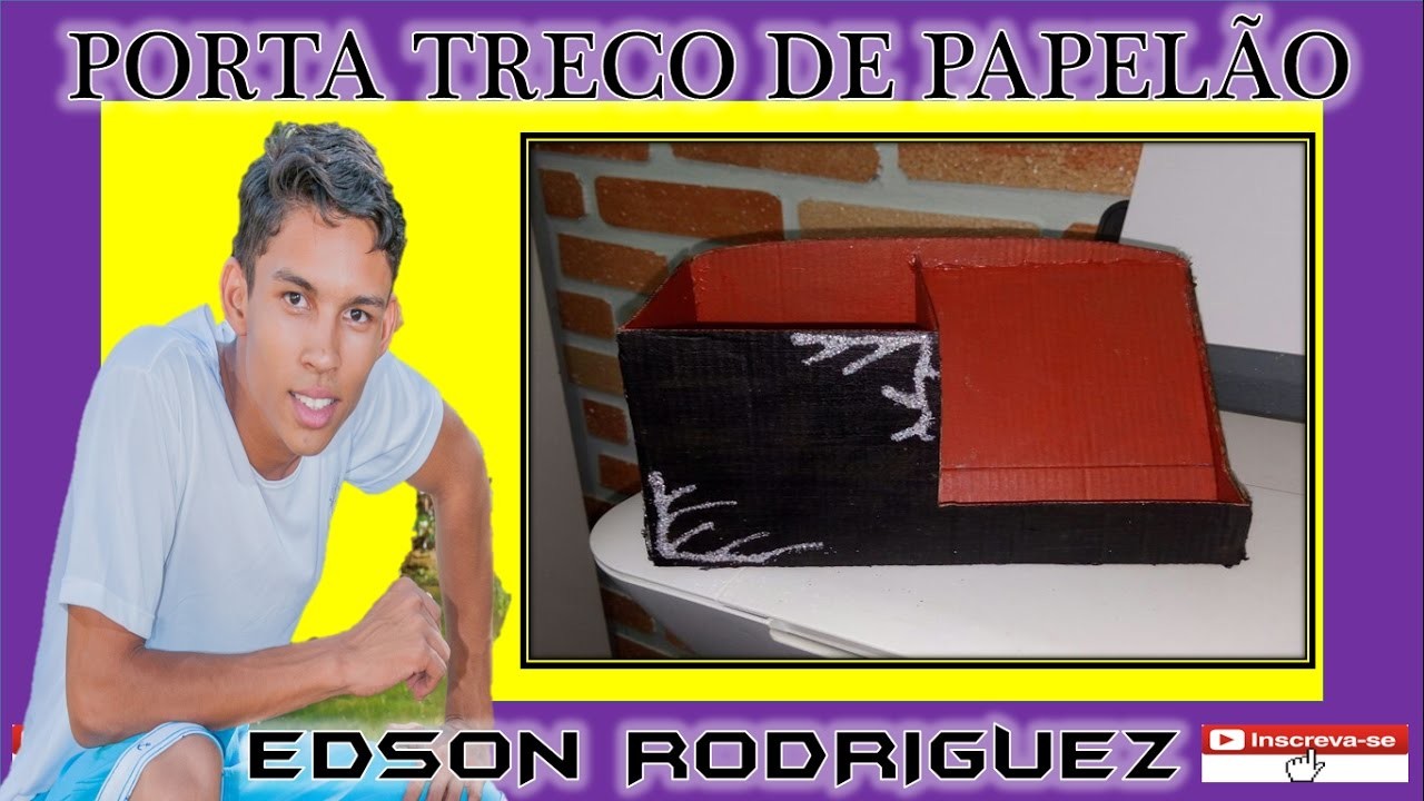 DIY: Aprenda como fazer um porta treco ou porta lápis de papelão