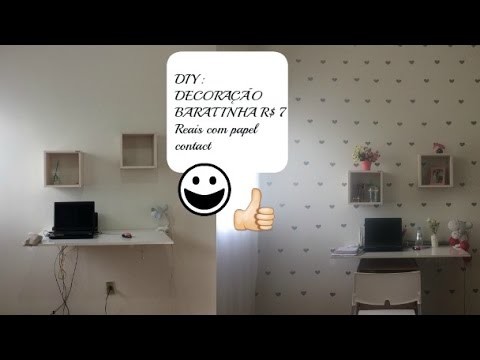 DIY BARATINHO: DECORAÇÃO DE PAREDE COM 7 REAIS!