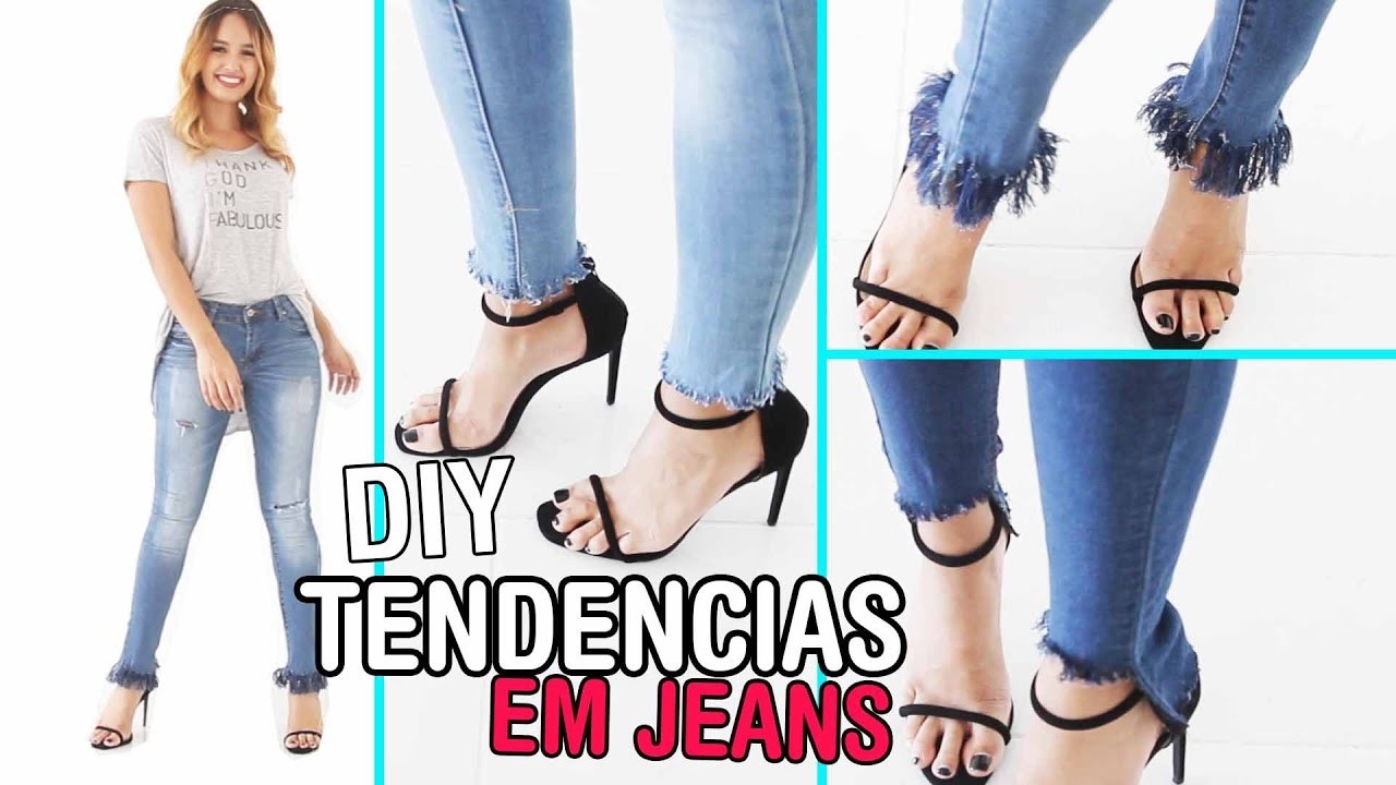 DIY Faça você mesmo: Calça jeans con franjas | tendencia 2017