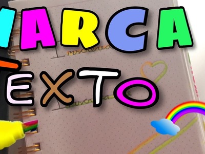 DIY: MARCA TEXTO ARCO-ÍRIS.#SoohTodoDia14