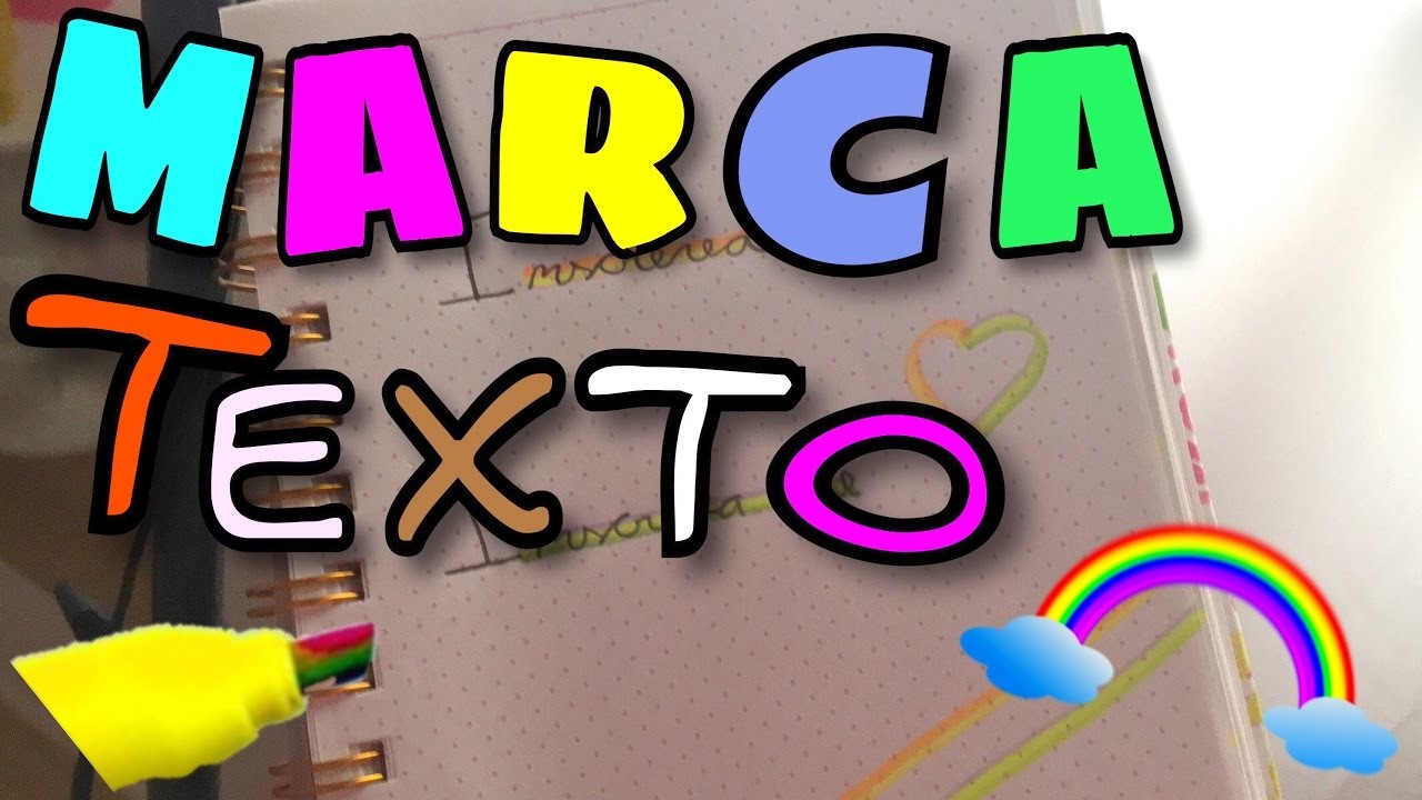 DIY: MARCA TEXTO ARCO-ÍRIS.#SoohTodoDia14
