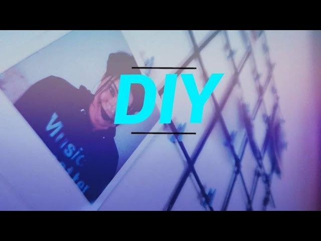 DIY - MURAL DE FOTOS COM PALITO DE CHURRASCO