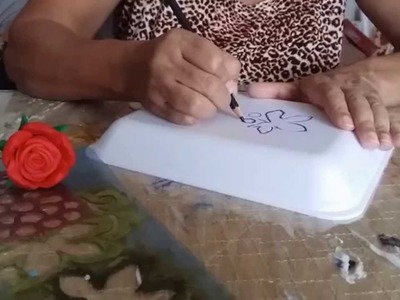 ENFEITE DE ISOPOR - IMITANDO FERRO