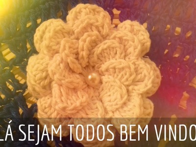 Flor de Crochê Para Aplicação em Tapetes de Banheiro com Cristina Coelho Alves