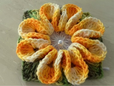 Incrível a Forma Mágica e inteligente de fazer Flor em Crochê,Queres Aprender? Cristina Coelho Alves