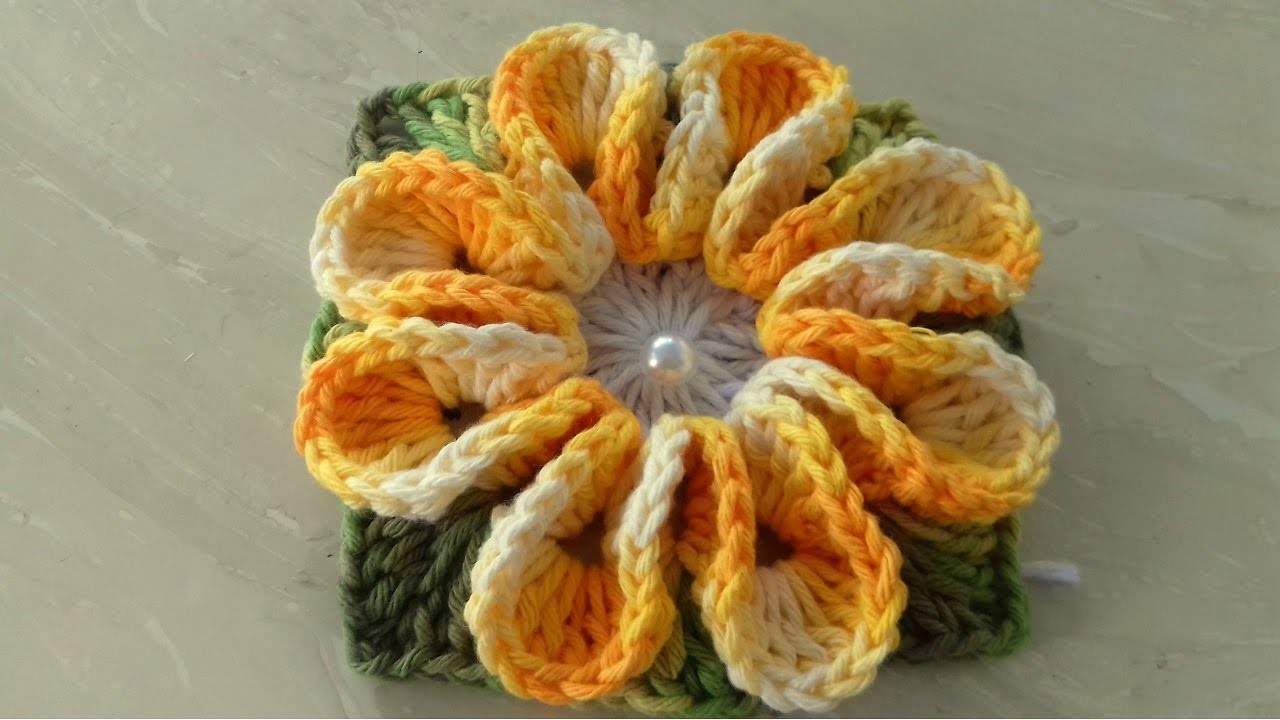 Incrível a Forma Mágica e inteligente de fazer Flor em Crochê,Queres Aprender? Cristina Coelho Alves