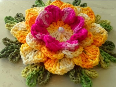 Vamos fazer a Flor de Crochê Para Aplicação em Tapetes e Diversos com Cristina Coelho Alves