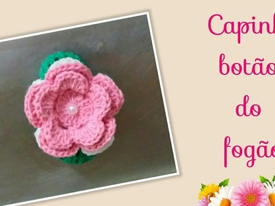 ????.Versão canhotos: Capinha lila para botão de fogão em crochê # Elisa Crochê