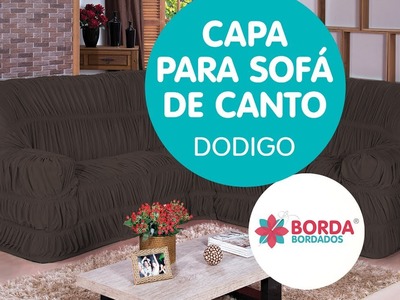 Capa para sofá de canto -  Dodigo - Borda Bordados