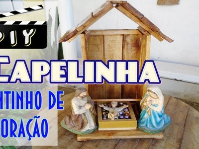 Capelinha de Pallet para o cantinho da oração | Marta Eunice