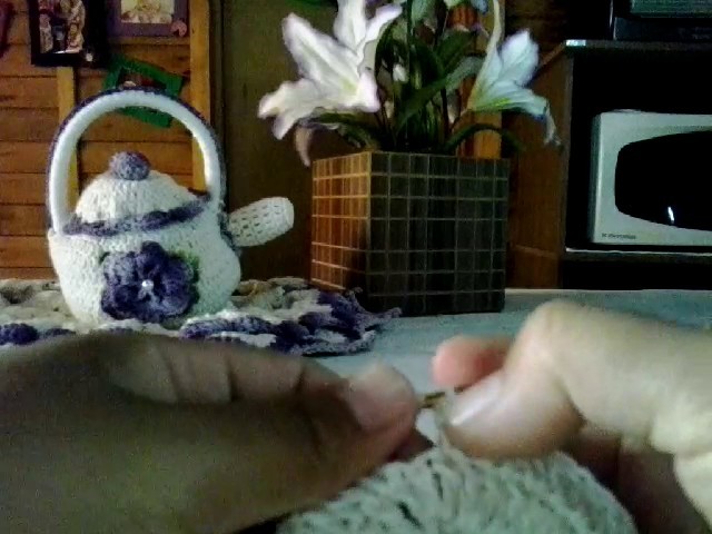 Chaleira de enfeite de crochê parte #1  Suelen Moraes crochê