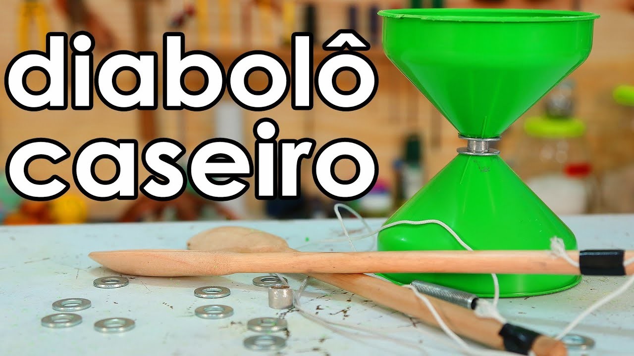 Como fazer um DIABOLÔ CASEIRO (brinquedo)