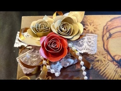 DIY Rosinhas  de papel. Ateliê Nilda  Araujo artesanato