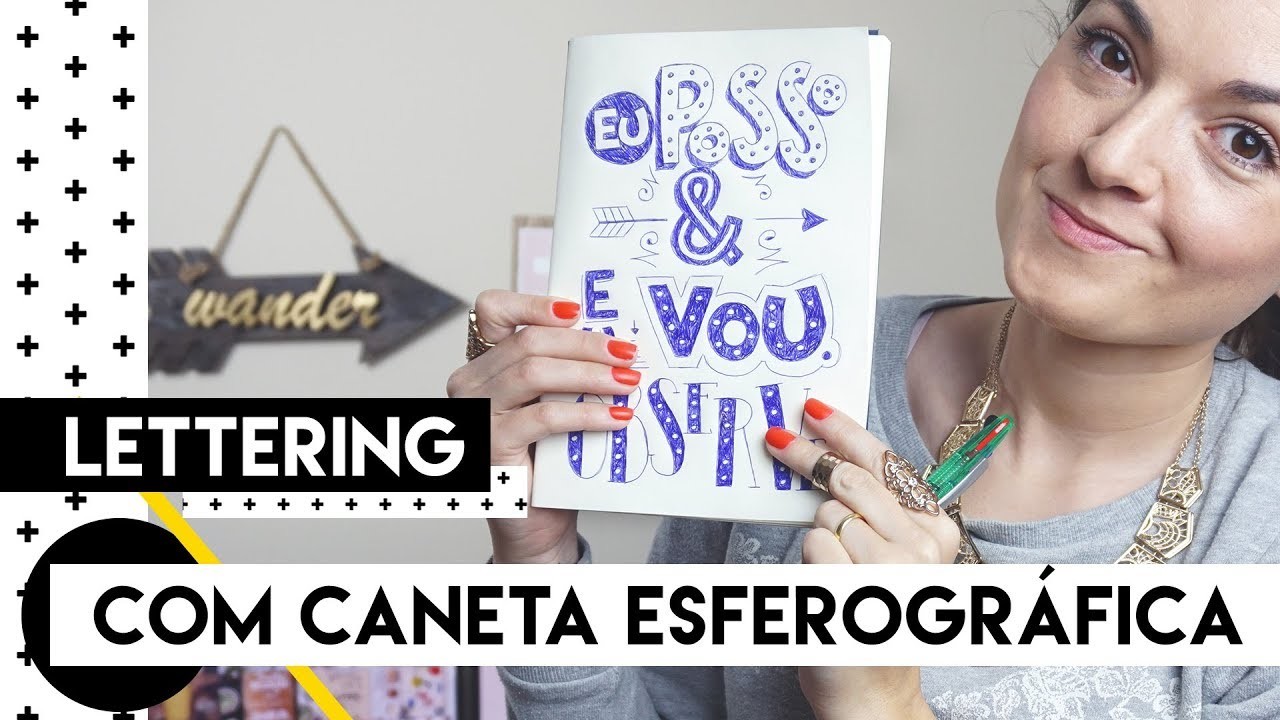 Hand Lettering com Caneta Esferográfica | by Aline Albino
