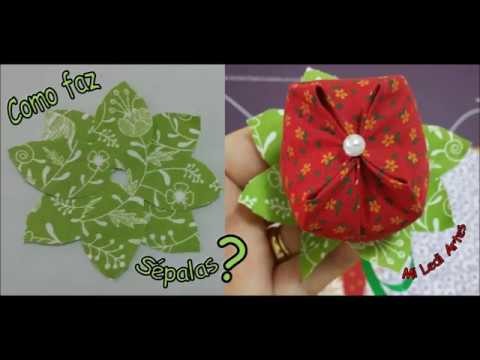PAP Sépalas para flores em tecidos