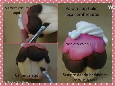 Passo a Passo Caneta Cupcake Biscuit