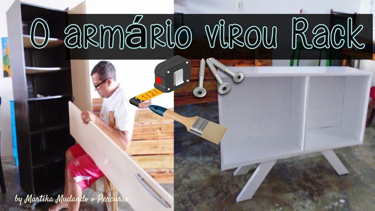 Transformei uma Sapateira em um Rack Retrô