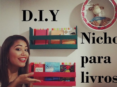 D.I.Y: Organizador de livros com caixotes de feira ♥ | Kaka Gonçalves