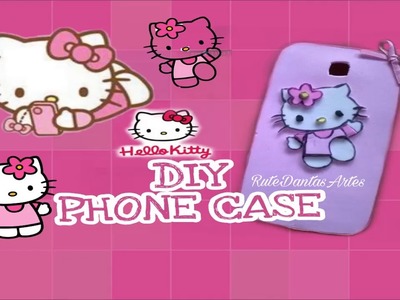 DIY EASY PHONE CASE HELLO KITTY. (Modo Fácil)