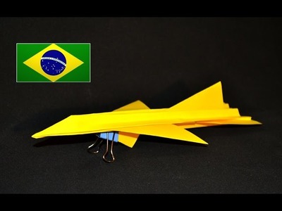 Origami: F16  Fighting Falcon - Instruções em português PT BR