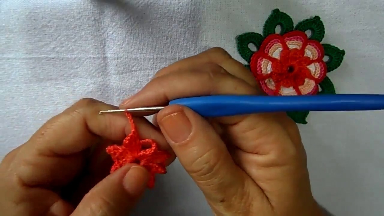 Flor em croche