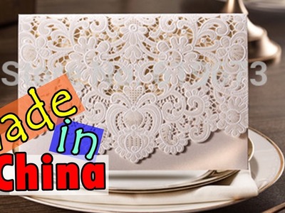 Meu convite de casamento da China !!