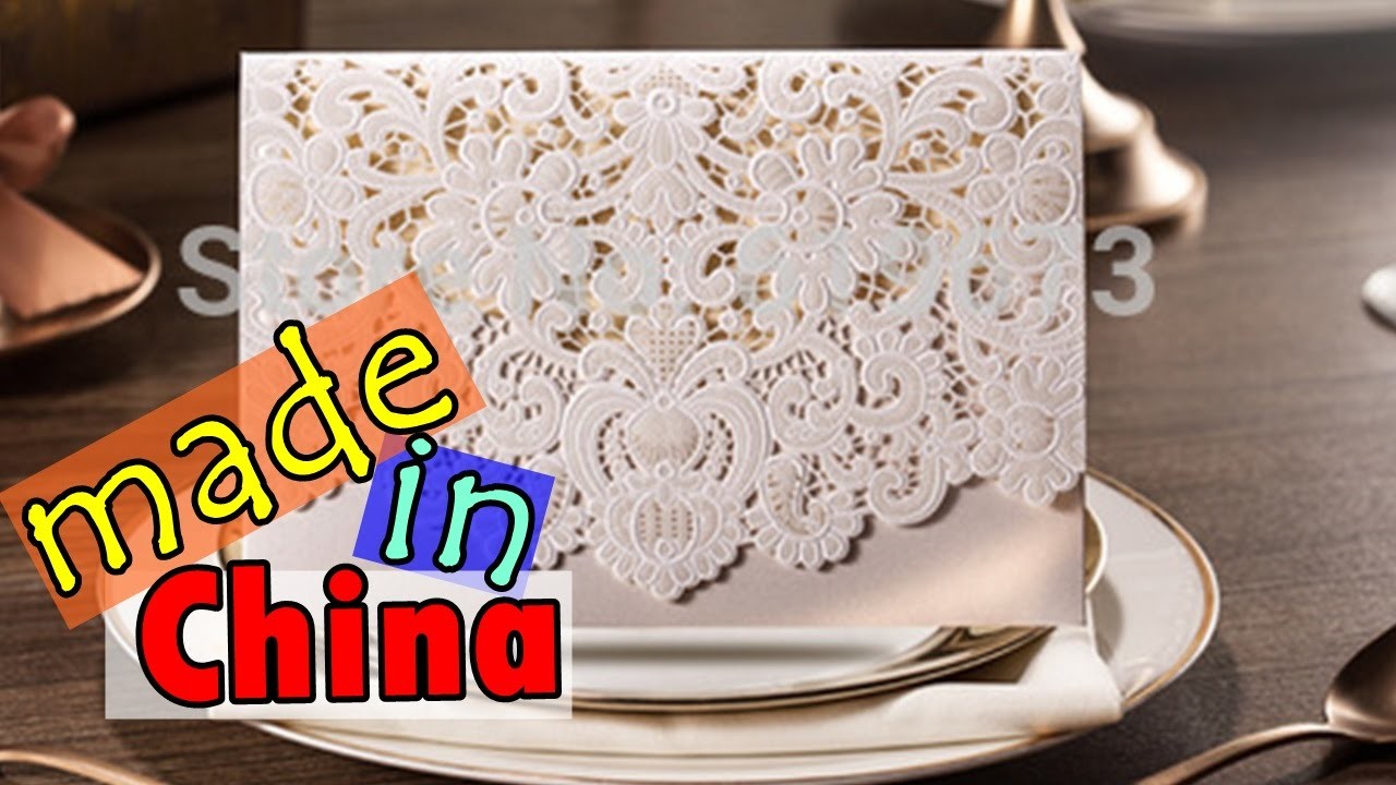 Meu convite de casamento da China !!