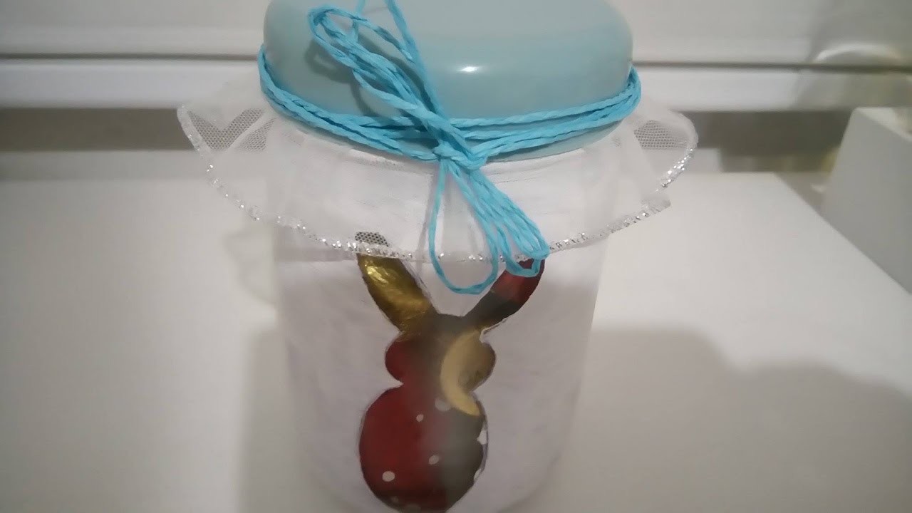 RECICLANDO POTES EM CONSERVA PARA PÁSCOA