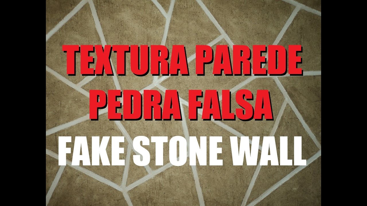 Como Fazer Textura Parede Imitação Pedra Fake Stone Wall