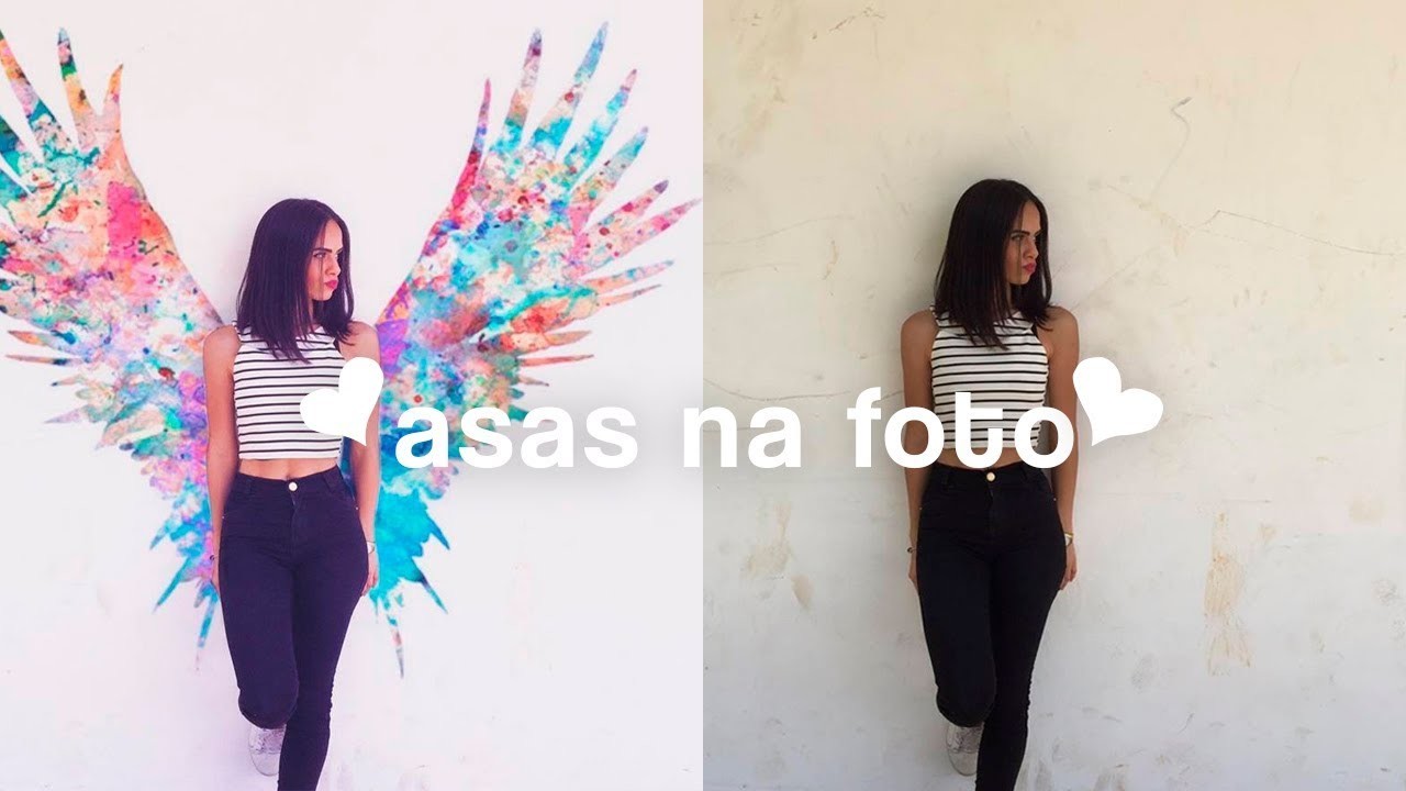 EDITANDO FOTOS • colocando asas na foto