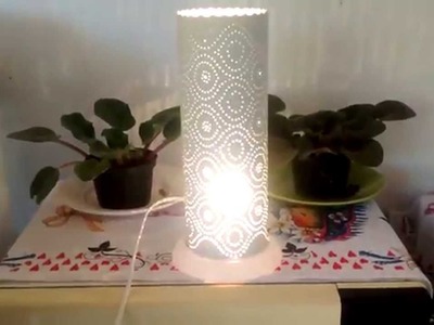 Luminária feita com Cano de PVC - Artesanatos