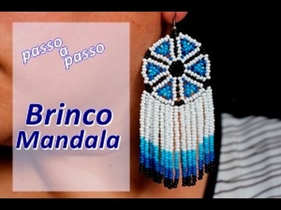 NM Bijoux - Brinco Mandala Azul - passo a passo